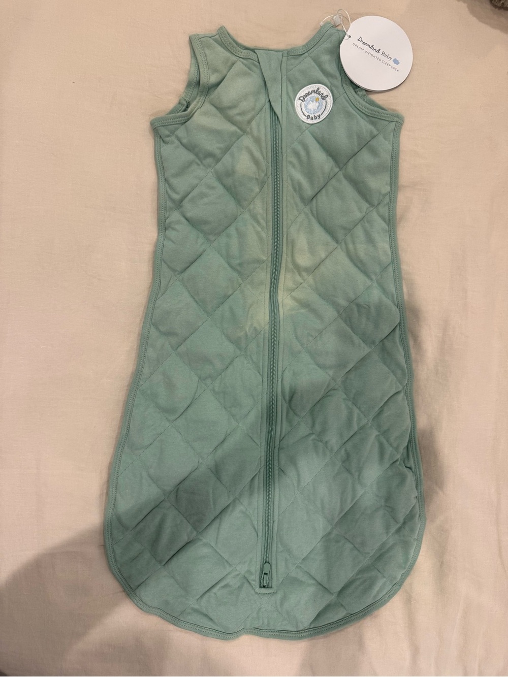 Dreamland Baby Quilted Mint Green Zip Front Sleep Sack for Kids